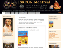 Tablet Screenshot of iskconmontreal.ca